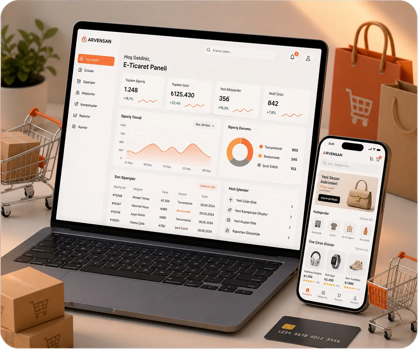 E-ticaret altyapısı detay görseli